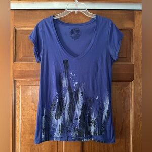 Stranded Purple Artistic Short Sleeve Tee